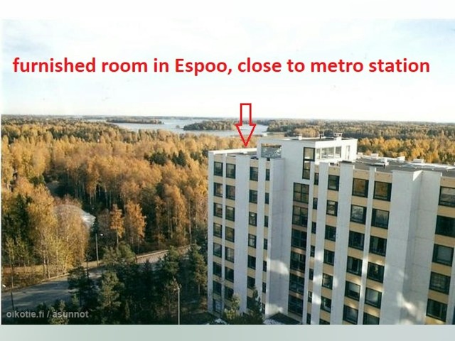 Stanza Arredato Locazione a lungo termine in Espoo
